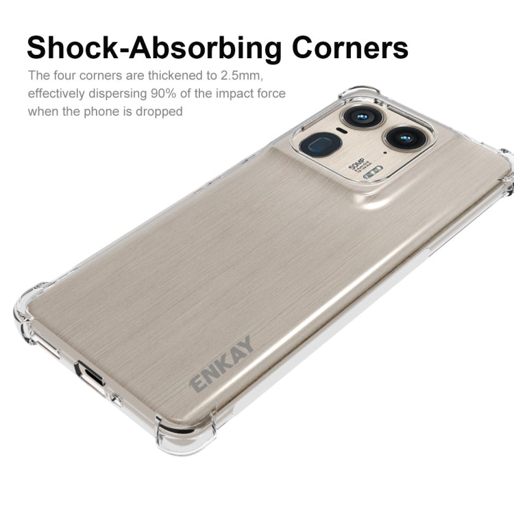 For Motorola Edge 50 Ultra ENKAY Hat-Prince Transparent TPU Shockproof Phone Case