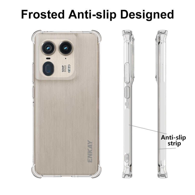 For Motorola Edge 50 Ultra ENKAY Hat-Prince Transparent TPU Shockproof Phone Case