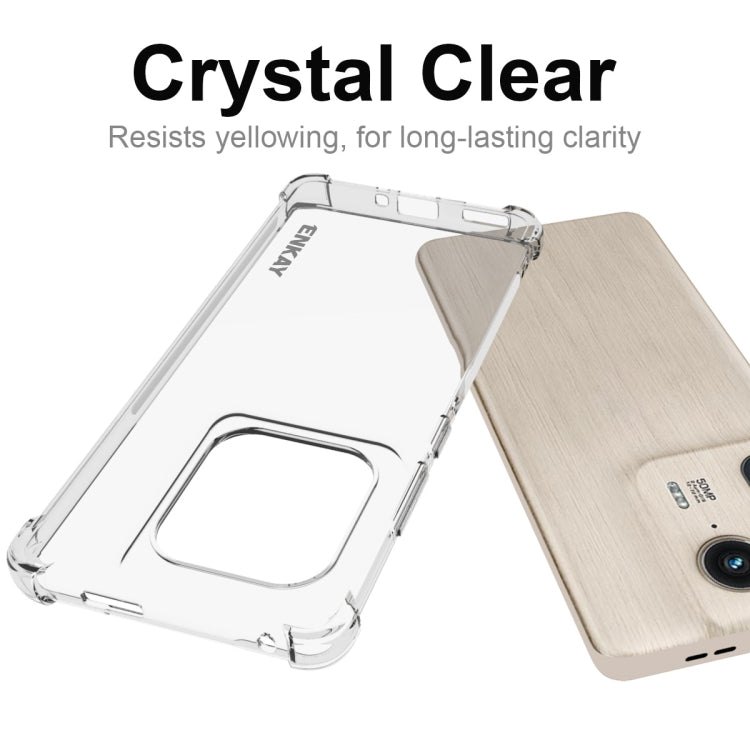 For Motorola Edge 50 Ultra ENKAY Hat-Prince Transparent TPU Shockproof Phone Case