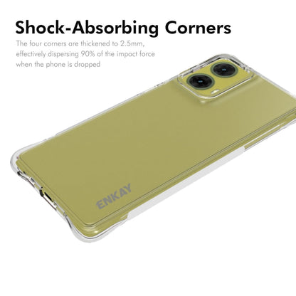 Pour coque de téléphone antichoc en TPU transparent ENKAY Hat-Prince pour Motorola Moto G85 5G