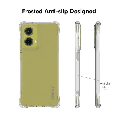 Pour coque de téléphone antichoc en TPU transparent ENKAY Hat-Prince pour Motorola Moto G85 5G