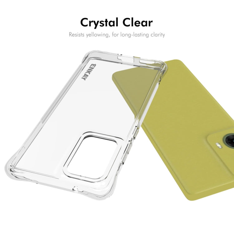 Pour coque de téléphone antichoc en TPU transparent ENKAY Hat-Prince pour Motorola Moto G85 5G