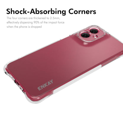For Motorola Moto G55 5G ENKAY Hat-Prince Transparent TPU Shockproof Phone Case