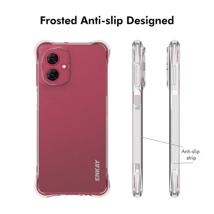 For Motorola Moto G55 5G ENKAY Hat-Prince Transparent TPU Shockproof Phone Case