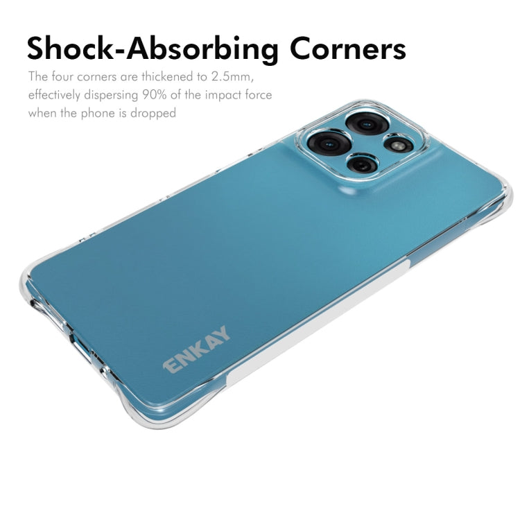 For Motorola Moto G75 5G ENKAY Hat-Prince Transparent TPU Shockproof Phone Case