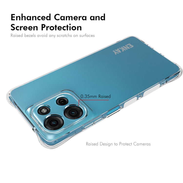 For Motorola Moto G75 5G ENKAY Hat-Prince Transparent TPU Shockproof Phone Case