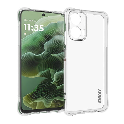 For Motorola Moto G35 5G ENKAY Hat-Prince Transparent TPU Shockproof Phone Case