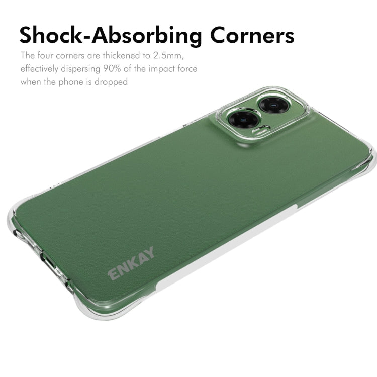 For Motorola Moto G35 5G ENKAY Hat-Prince Transparent TPU Shockproof Phone Case