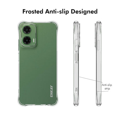 For Motorola Moto G35 5G ENKAY Hat-Prince Transparent TPU Shockproof Phone Case