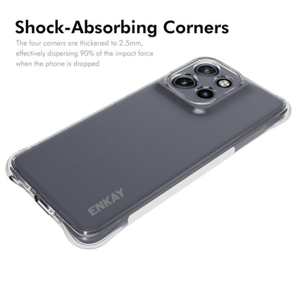 Pour Motorola Edge 50 Neo 5G ENKAY Hat-Prince Coque de téléphone antichoc transparente en TPU