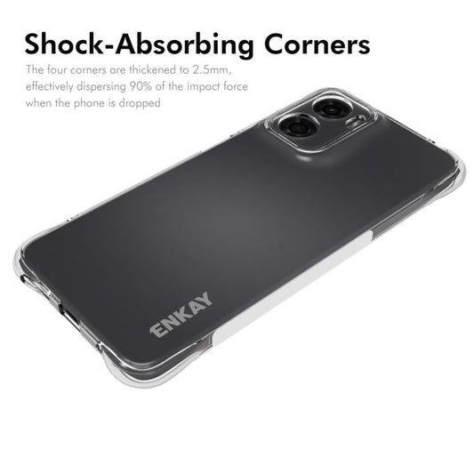 For Motorola Moto G05 4G ENKAY Hat-Prince Transparent TPU Shockproof Phone Case