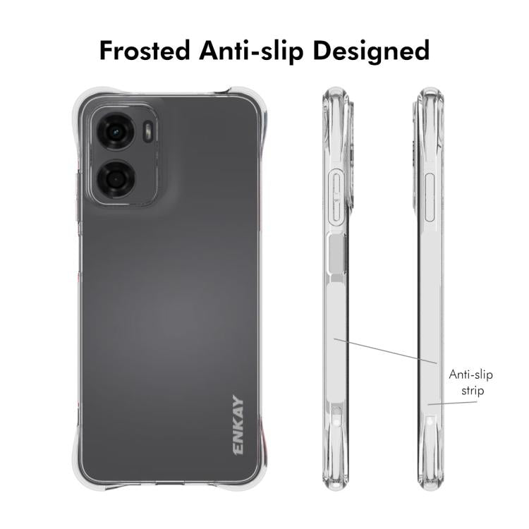 Pour Motorola Moto G05 4G Coque de téléphone antichoc en TPU Transparent ENKAY Hat-Prince