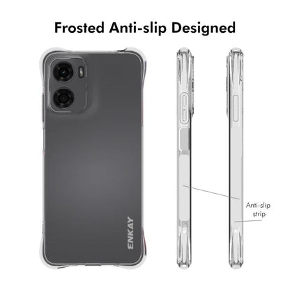 Pour Motorola Moto G05 4G Coque de téléphone antichoc en TPU Transparent ENKAY Hat-Prince