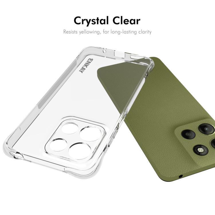 For Motorola Moto G15 4G ENKAY Hat-Prince Transparent TPU Shockproof Phone Case