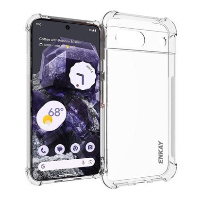 Pour Google Pixel 8a Coque de téléphone antichoc transparente en TPU ENKAY Hat-Prince