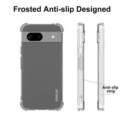 Pour Google Pixel 8a Coque de téléphone antichoc transparente en TPU ENKAY Hat-Prince