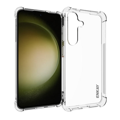 For Samsung Galaxy S24 5G ENKAY Hat-Prince Transparent TPU Shockproof Phone Case