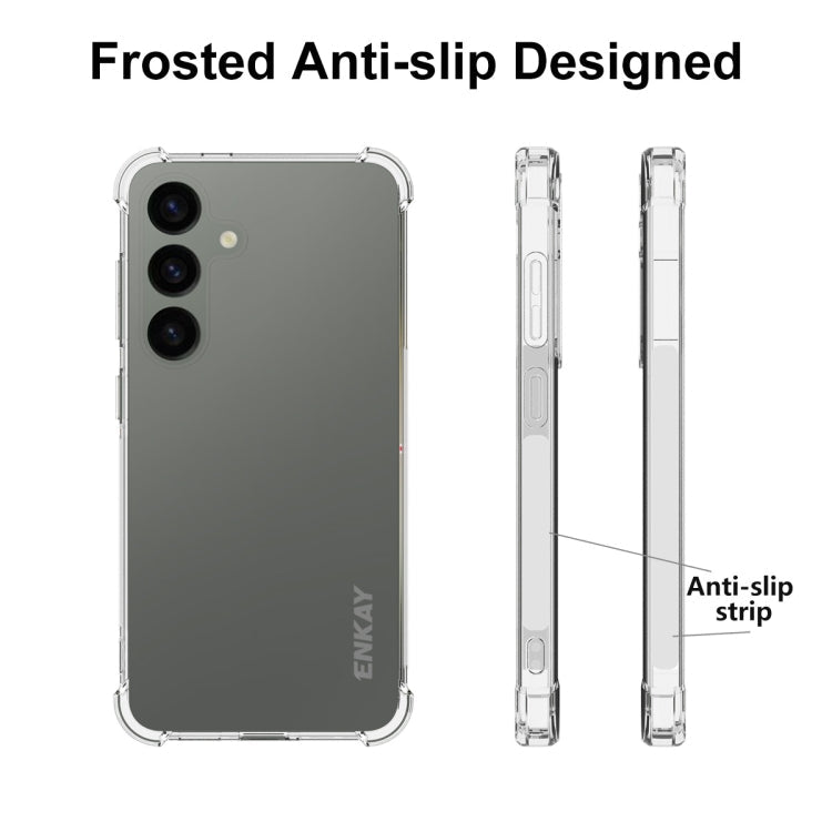 For Samsung Galaxy S24 5G ENKAY Hat-Prince Transparent TPU Shockproof Phone Case