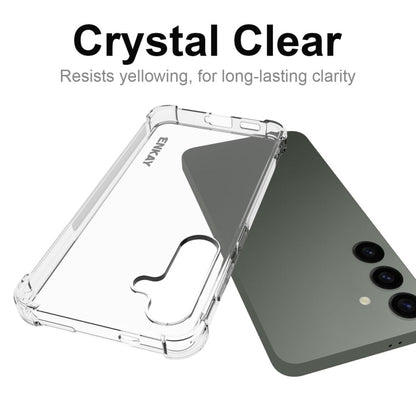 For Samsung Galaxy S24 5G ENKAY Hat-Prince Transparent TPU Shockproof Phone Case