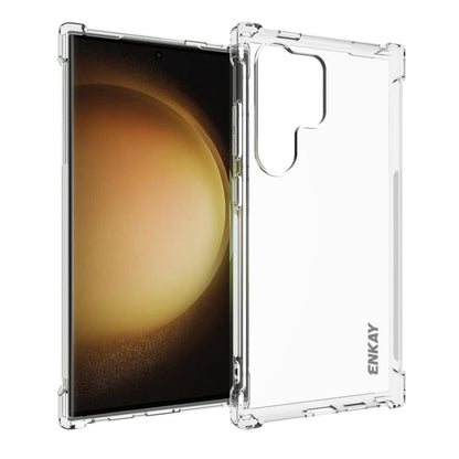 For Samsung Galaxy S24 Ultra 5G ENKAY Hat-Prince Transparent TPU Shockproof Phone Case