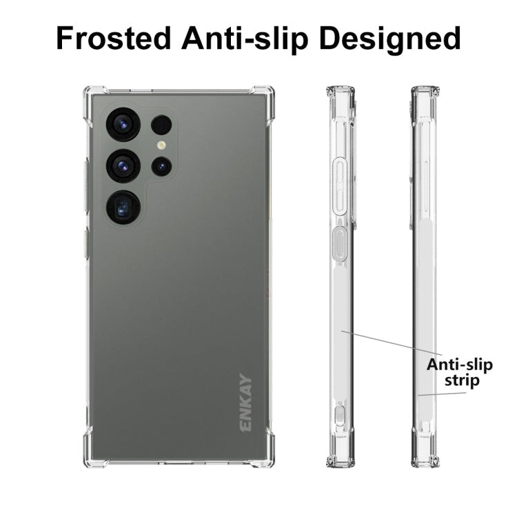 For Samsung Galaxy S24 Ultra 5G ENKAY Hat-Prince Transparent TPU Shockproof Phone Case