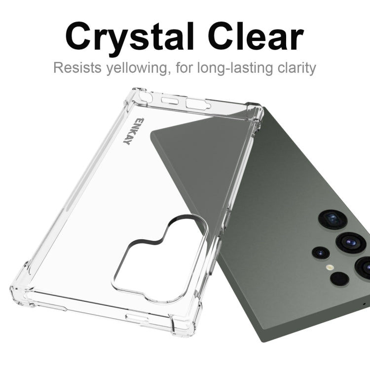 For Samsung Galaxy S24 Ultra 5G ENKAY Hat-Prince Transparent TPU Shockproof Phone Case
