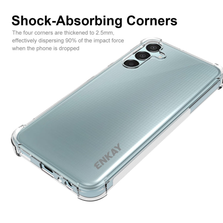For Samsung Galaxy F15 / M15 ENKAY Hat-Prince Transparent TPU Shockproof Phone Case