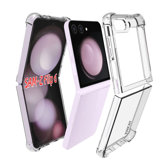For Galaxy Z Flip7 FE / Flip6 ENKAY Hat-Prince Transparent TPU Shockproof Phone Case