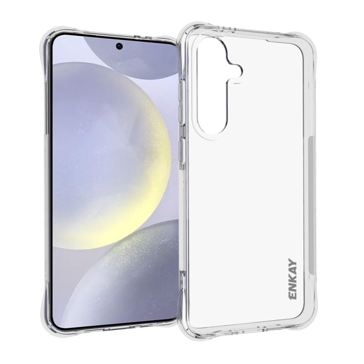 For Samsung Galaxy S24 FE 5G ENKAY Hat-Prince Transparent TPU Shockproof Phone Case