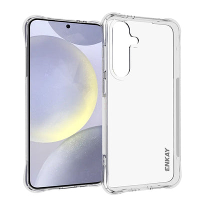 For Samsung Galaxy S24 FE 5G ENKAY Hat-Prince Transparent TPU Shockproof Phone Case