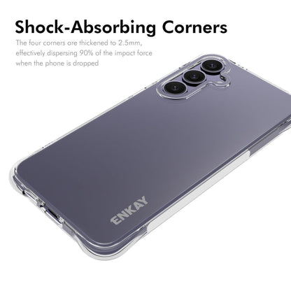 For Samsung Galaxy S24 FE 5G ENKAY Hat-Prince Transparent TPU Shockproof Phone Case