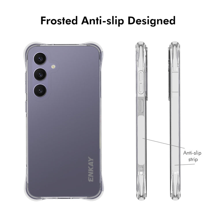 For Samsung Galaxy S24 FE 5G ENKAY Hat-Prince Transparent TPU Shockproof Phone Case