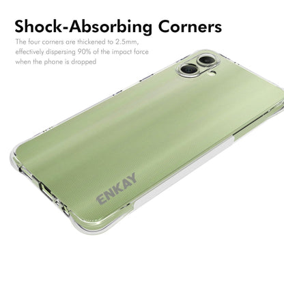For Samsung Galaxy A06 4G ENKAY Hat-Prince Transparent TPU Shockproof Phone Case