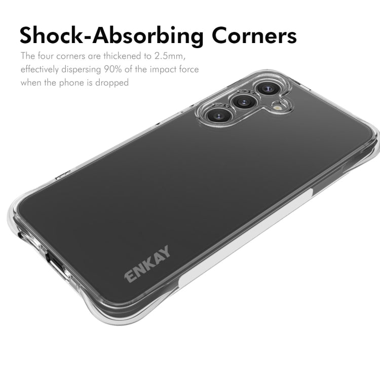 For Galaxy S25 5G ENKAY Hat-Prince Transparent TPU Shockproof Phone Case