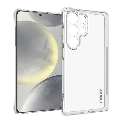 For Galaxy S25 Ultra 5G ENKAY Hat-Prince Transparent TPU Shockproof Phone Case