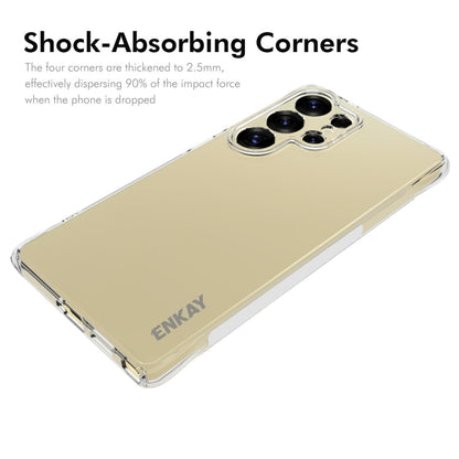 For Galaxy S25 Ultra 5G ENKAY Hat-Prince Transparent TPU Shockproof Phone Case