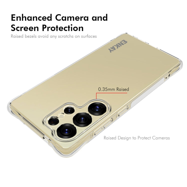 For Galaxy S25 Ultra 5G ENKAY Hat-Prince Transparent TPU Shockproof Phone Case