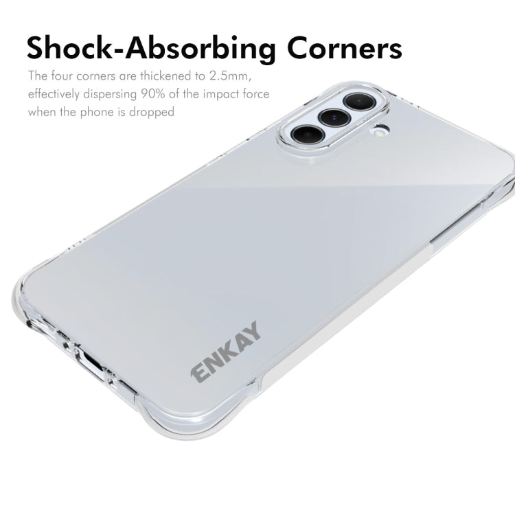 For Galaxy A56 5G ENKAY Hat-Prince Transparent TPU Shockproof Phone Case