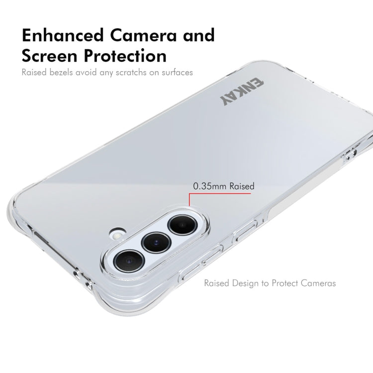 For Galaxy A56 5G ENKAY Hat-Prince Transparent TPU Shockproof Phone Case