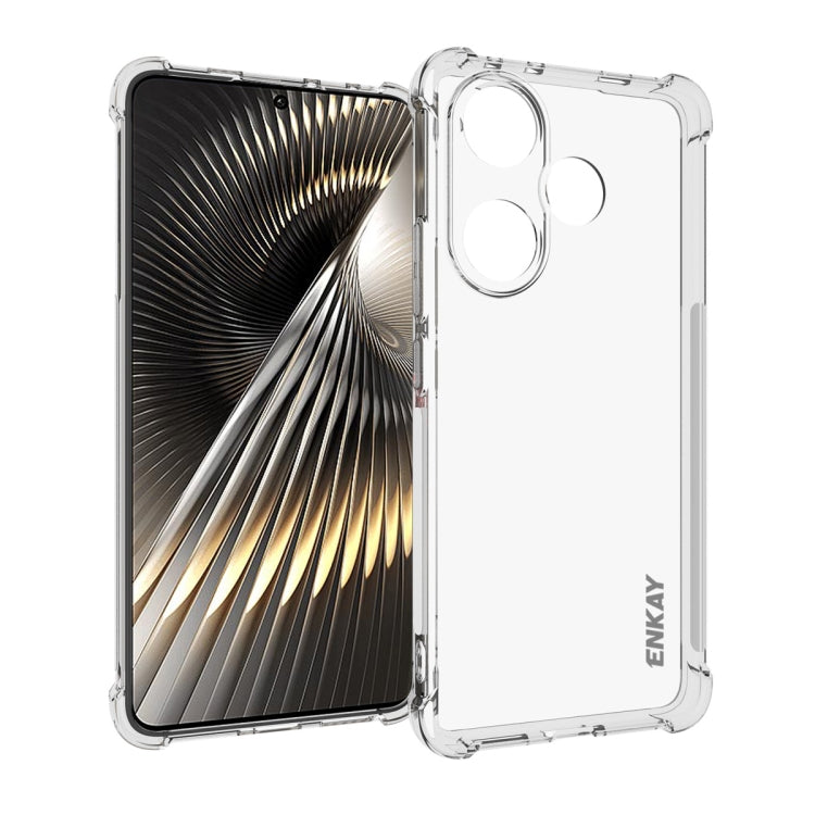 For Redmi Turbo 3 5G ENKAY Hat-Prince Transparent TPU Shockproof Phone Case