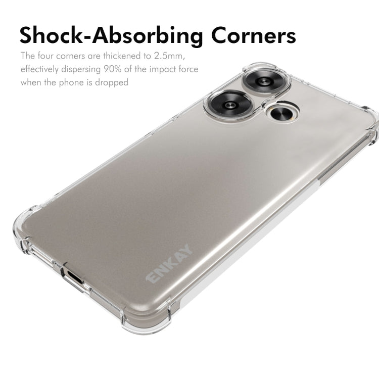 For Redmi Turbo 3 5G ENKAY Hat-Prince Transparent TPU Shockproof Phone Case