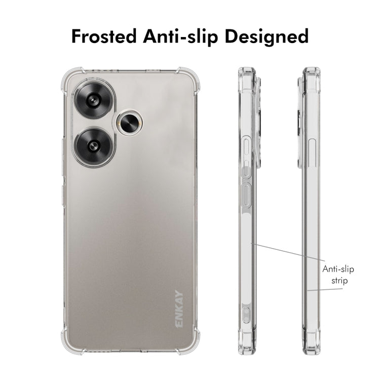 For Redmi Turbo 3 5G ENKAY Hat-Prince Transparent TPU Shockproof Phone Case