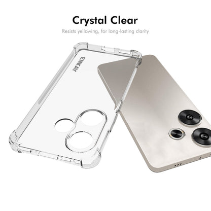 For Redmi Turbo 3 5G ENKAY Hat-Prince Transparent TPU Shockproof Phone Case