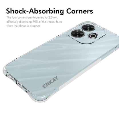 For Redmi Note 13R 5G ENKAY Hat-Prince Transparent TPU Shockproof Phone Case
