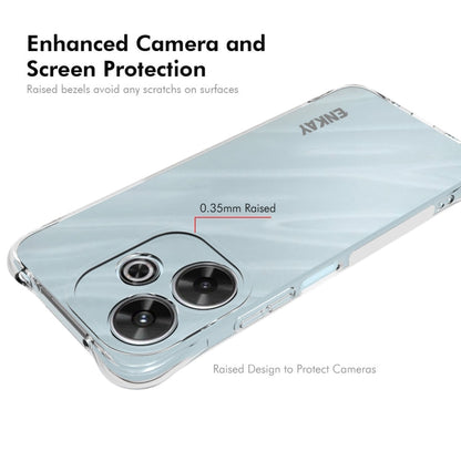 For Redmi Note 13R 5G ENKAY Hat-Prince Transparent TPU Shockproof Phone Case
