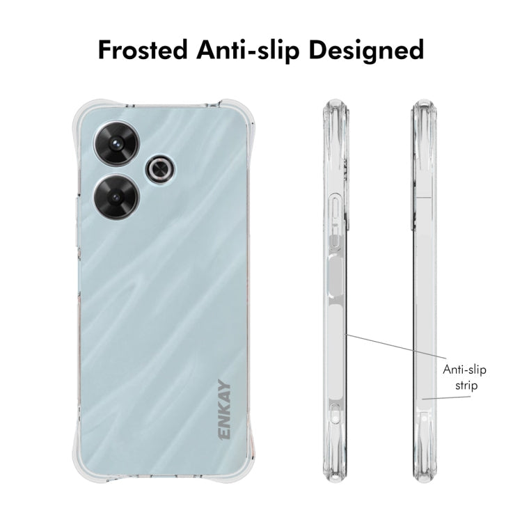 For Redmi Note 13R 5G ENKAY Hat-Prince Transparent TPU Shockproof Phone Case