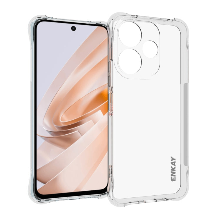 For Redmi Note 13R 5G ENKAY Hat-Prince Transparent TPU Shockproof Phone Case