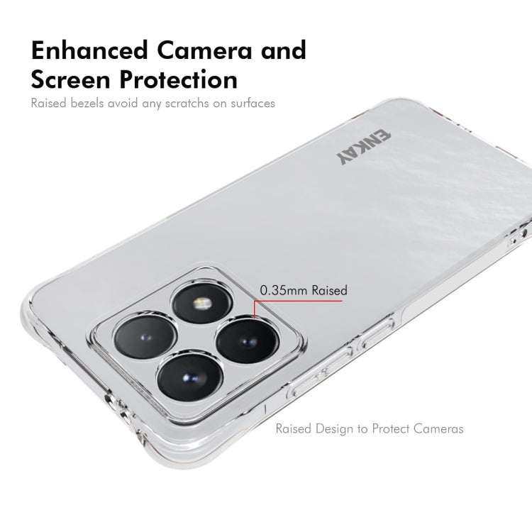 For Xiaomi 14T 5G ENKAY Hat-Prince Transparent TPU Shockproof Phone Case