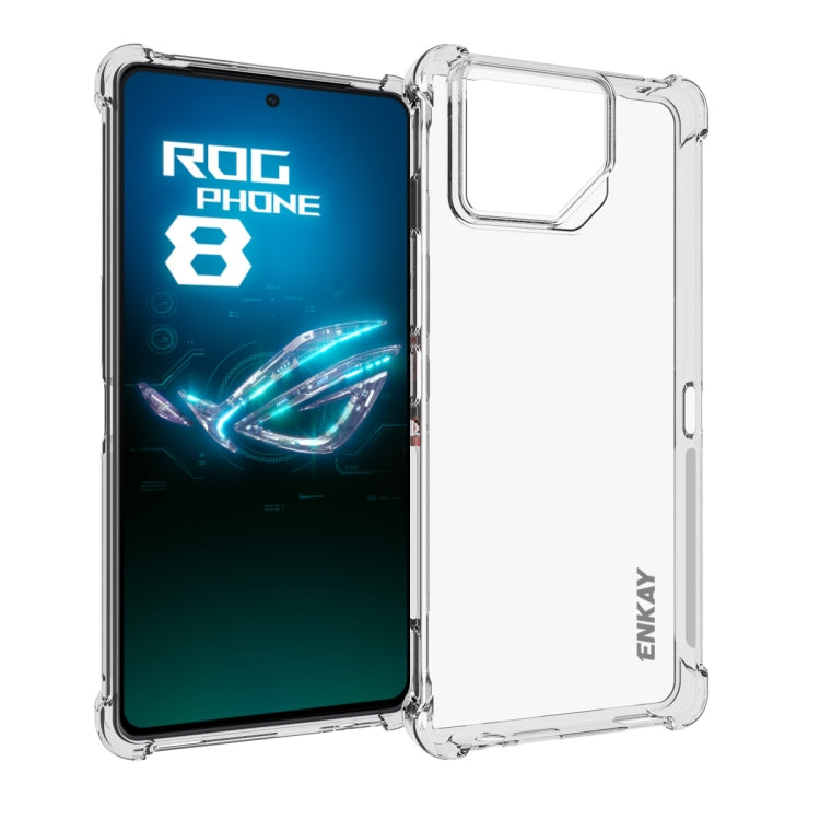 Pour Asus Rog Phone 8 ENKAY Hat-Prince Coque de téléphone transparente en TPU antichoc