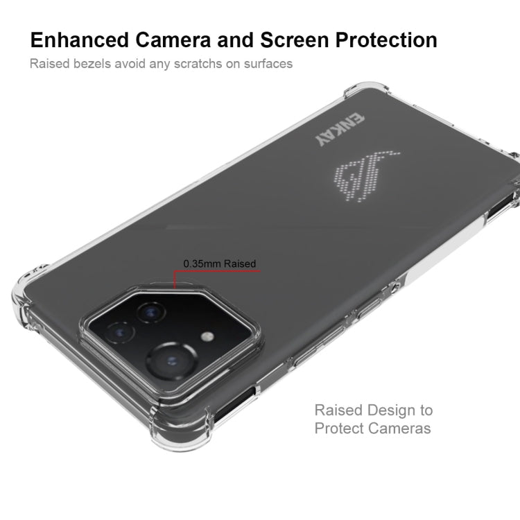 Pour Asus Rog Phone 8 ENKAY Hat-Prince Coque de téléphone transparente en TPU antichoc